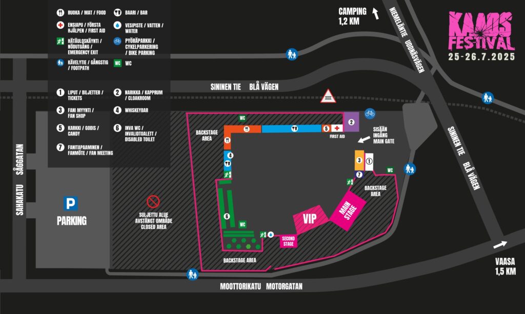 Festival Map / Festivaalin kartta